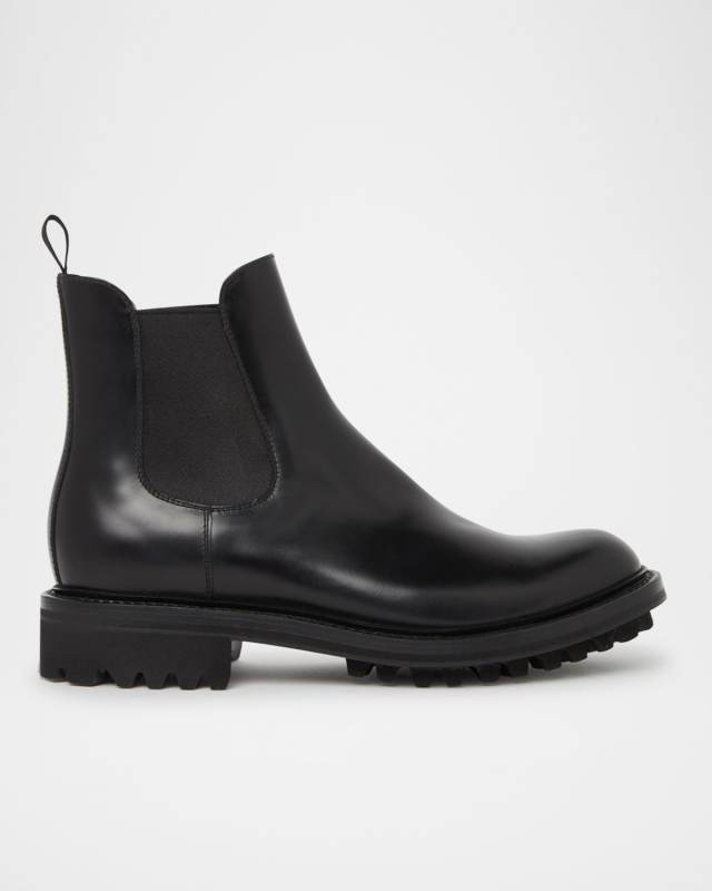McSween Leather Lug-Sole Chelsea Booties